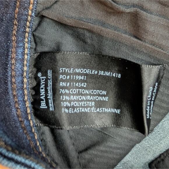 NWOT Blank NYC Stanton Straight Fit Blue Jeans Mens Size 33x32 - Picture 4 of 8
